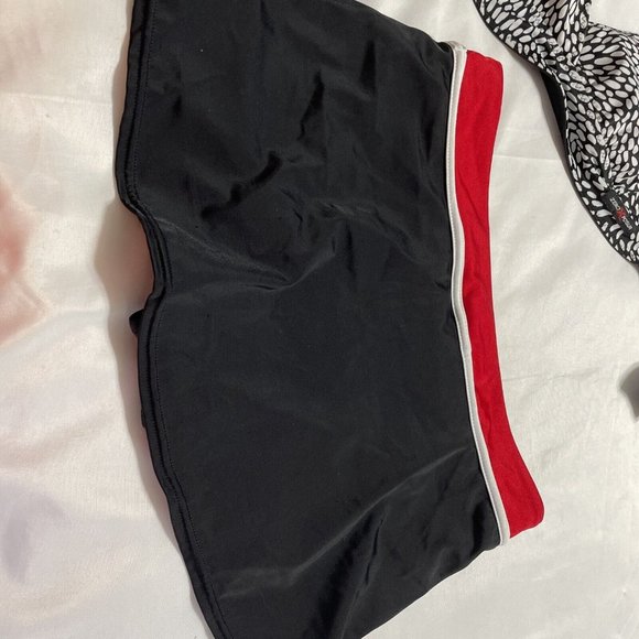 ZEROXPOSUR  Bikini Skirt Swimsuit Woman’s Size 10 Tie Padded Reversible Black - Picture 10 of 12